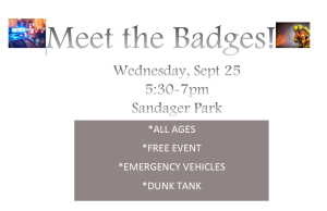 Meet the Badges @ Sandager Park