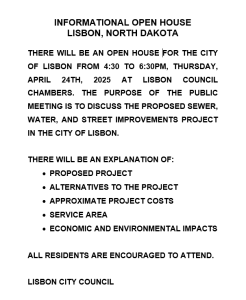 Informational Open House @ Council Chambers