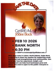 Get REAL with Jodee Bock @ Bank North Community Room